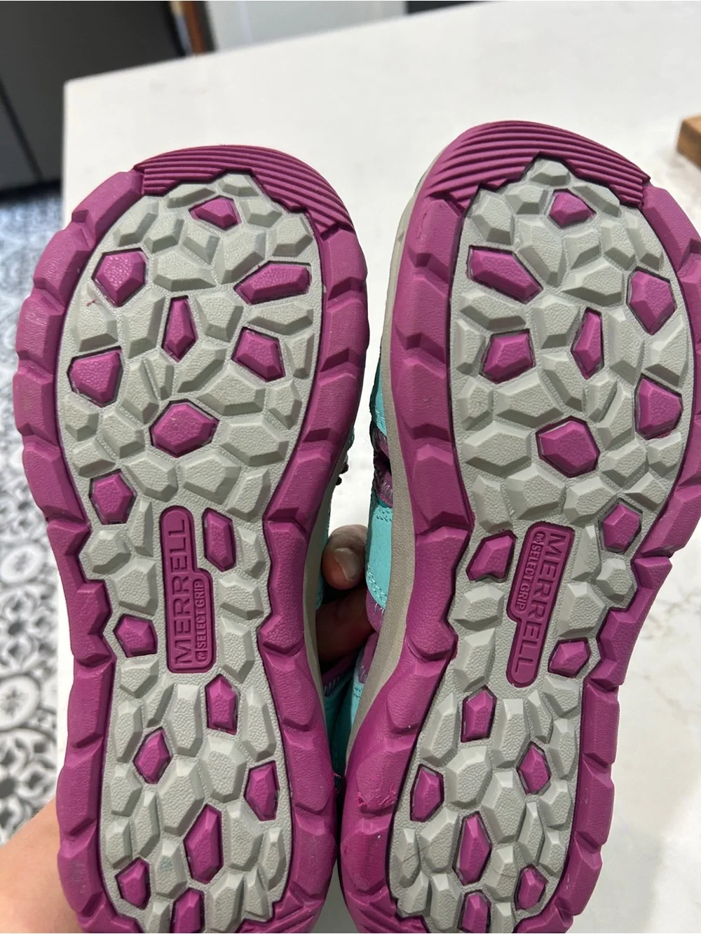 Merrell Kids' Teal & Purple Hydro Sandals